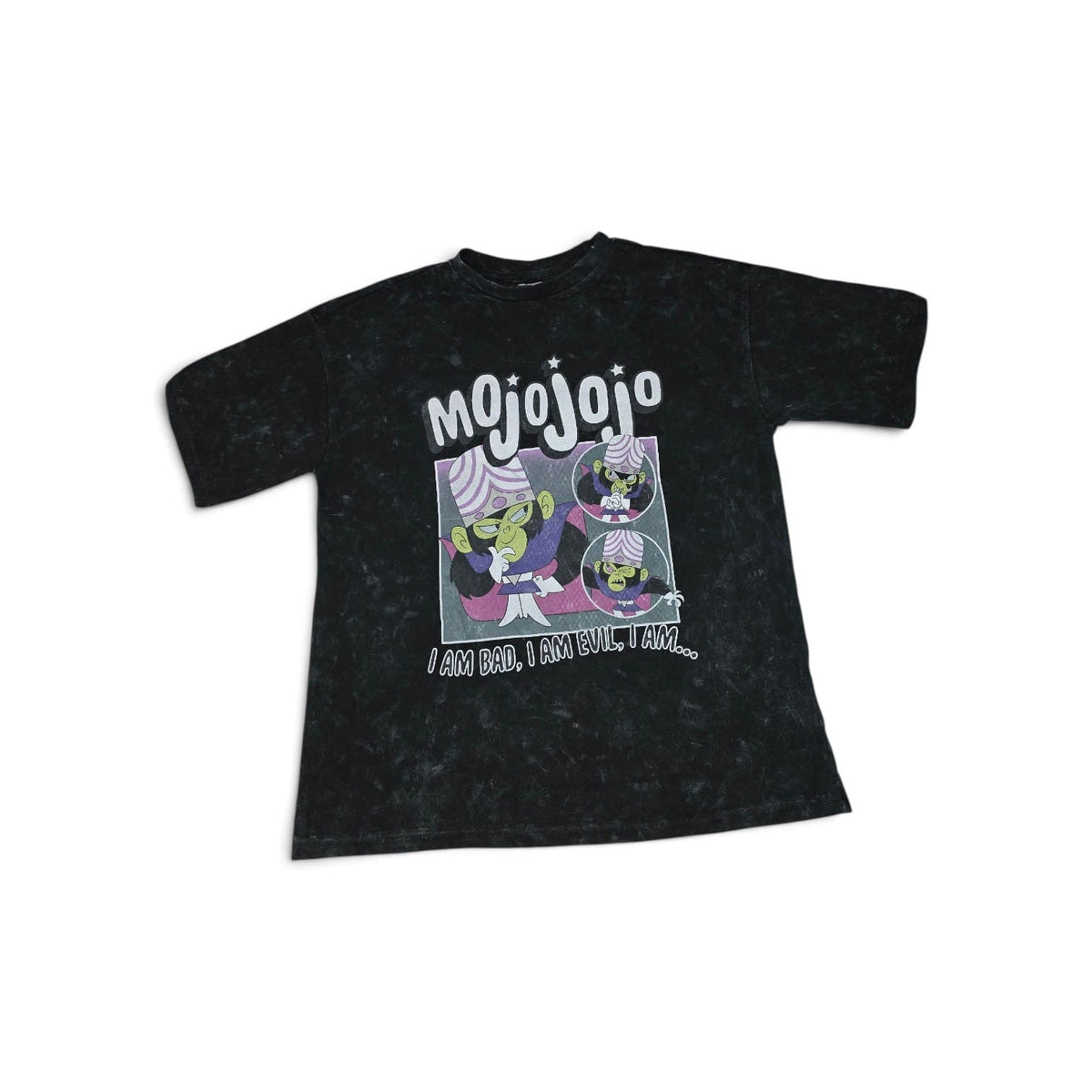 Tricou negru Mojo Jojo cu imprimeu – nou cu etichetă