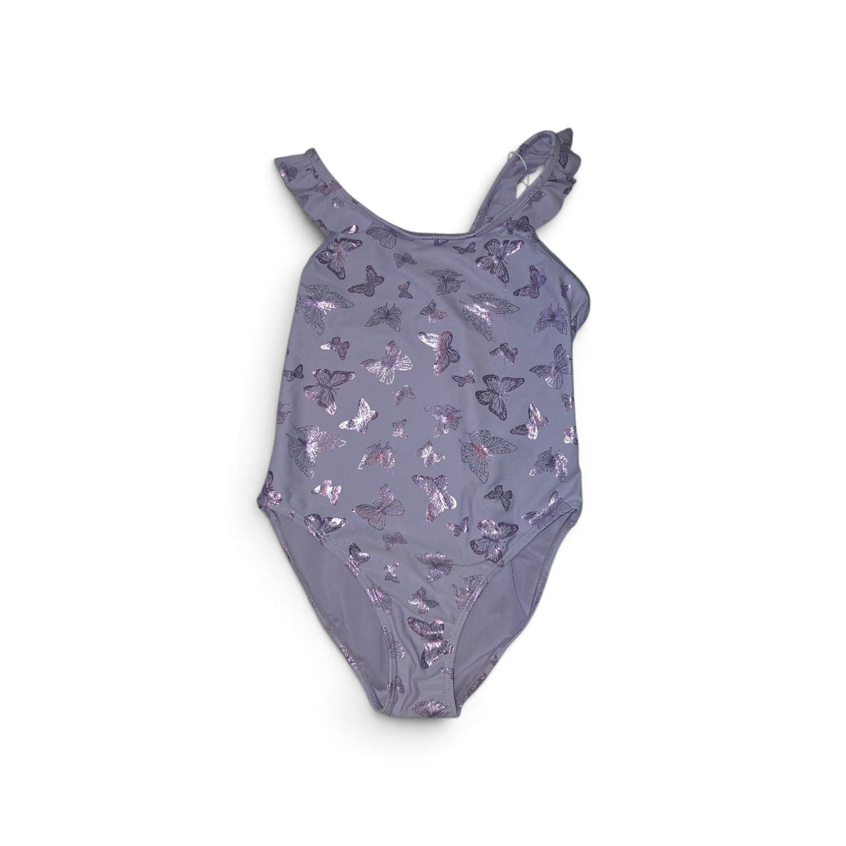 Costum de baie întreg fete cu fluturi strălucitori – nou cu etichetă