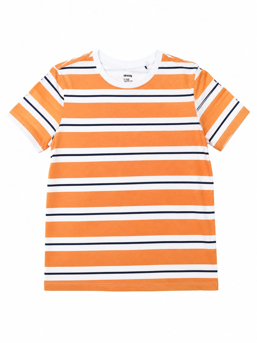 Tricou copii  cu dungi – portocaliu