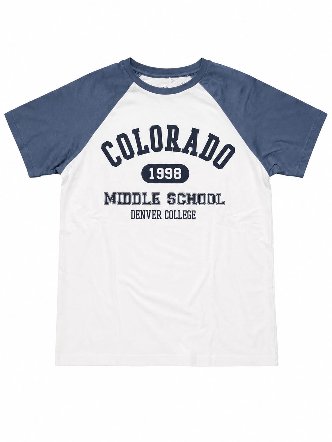 Tricou băieți Colorado – alb cu mâneci verzi