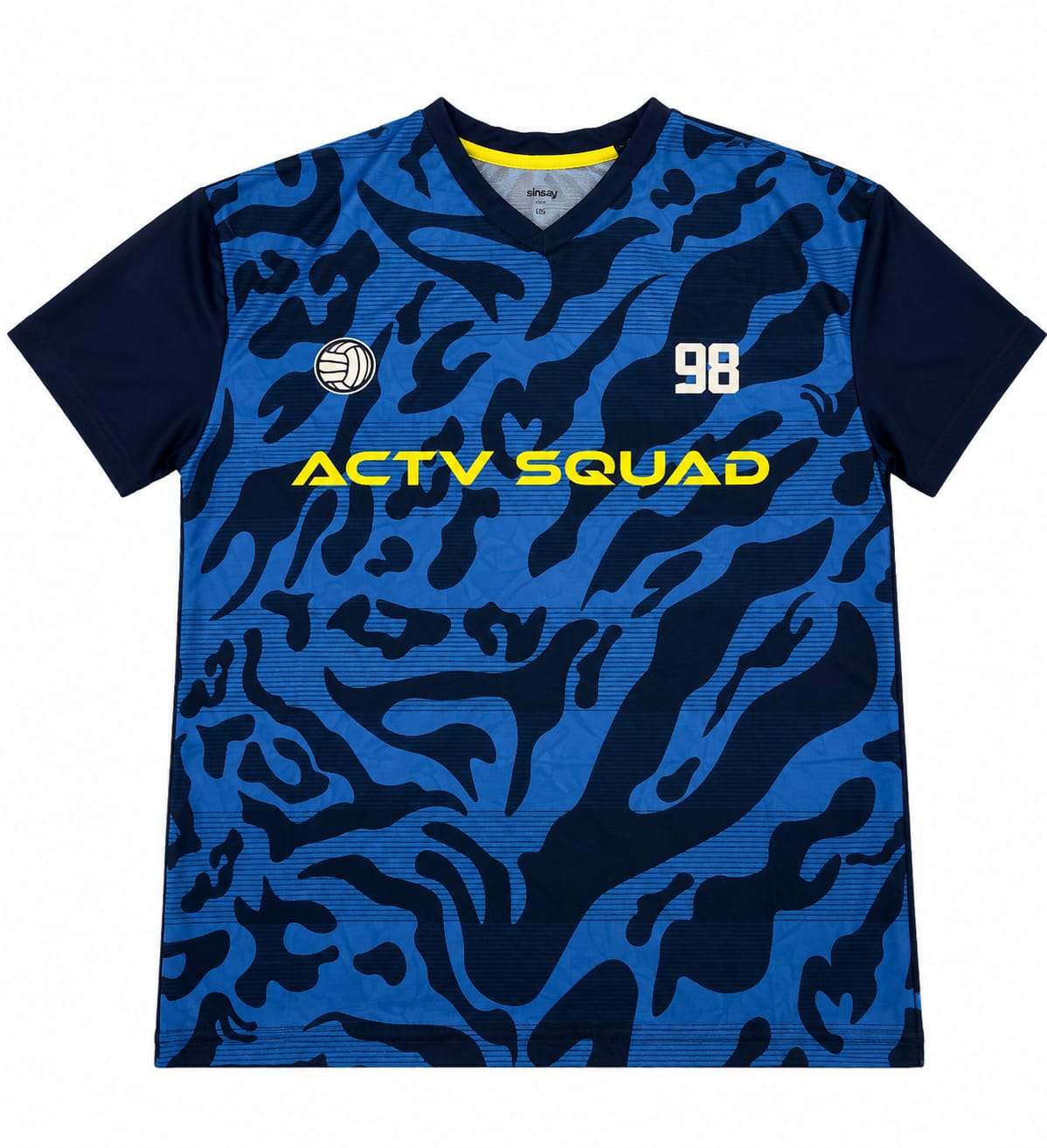 Tricou sport băieți albastru cu imprimeu camuflaj – Active Squad