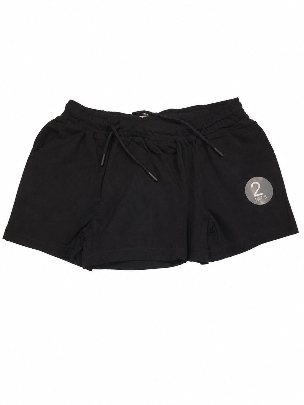 Set 2 pantaloni scurți negri cu șnur