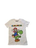Tricou copii Super Mario & Yoshi – Alb