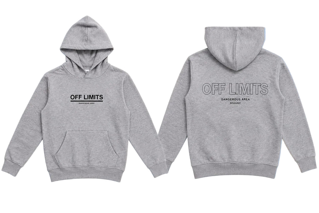 Hanorac cu glugă Off Limits - gri
