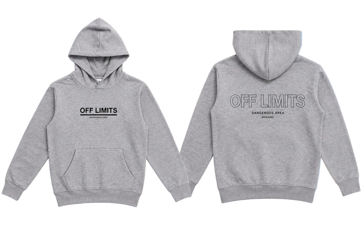 Hanorac cu glugă Off Limits - gri