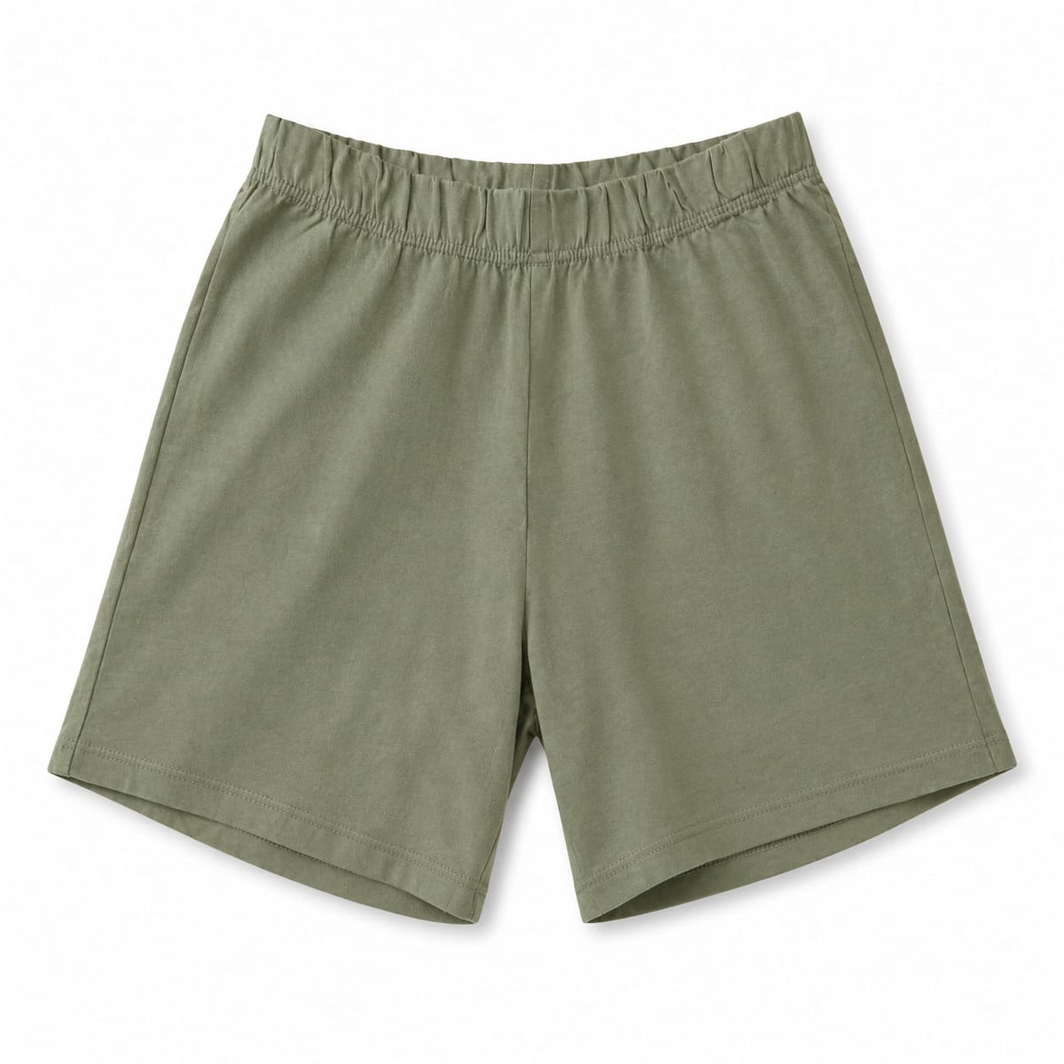 Pantaloni scurți verde kaki copii ,model simplu cu talie elastică