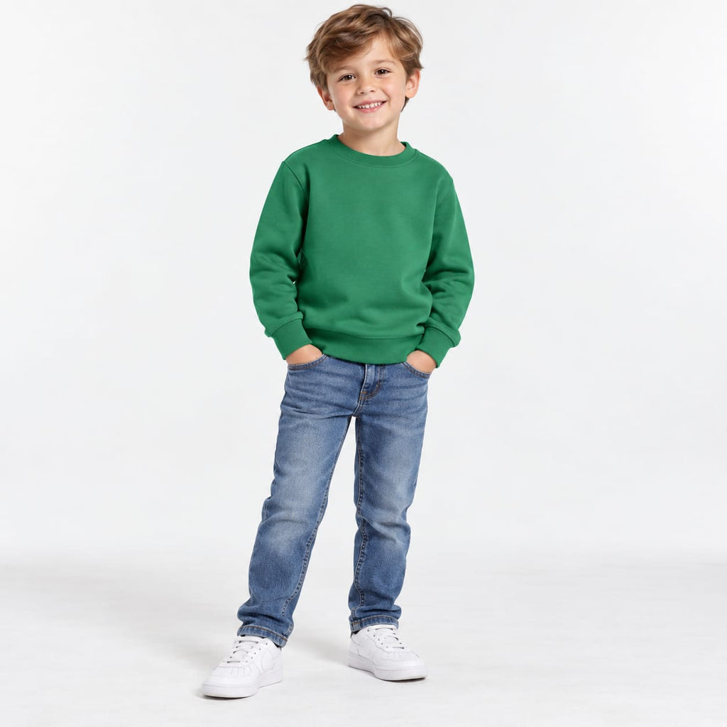 Bluza cu mânecă lungă copii - verde