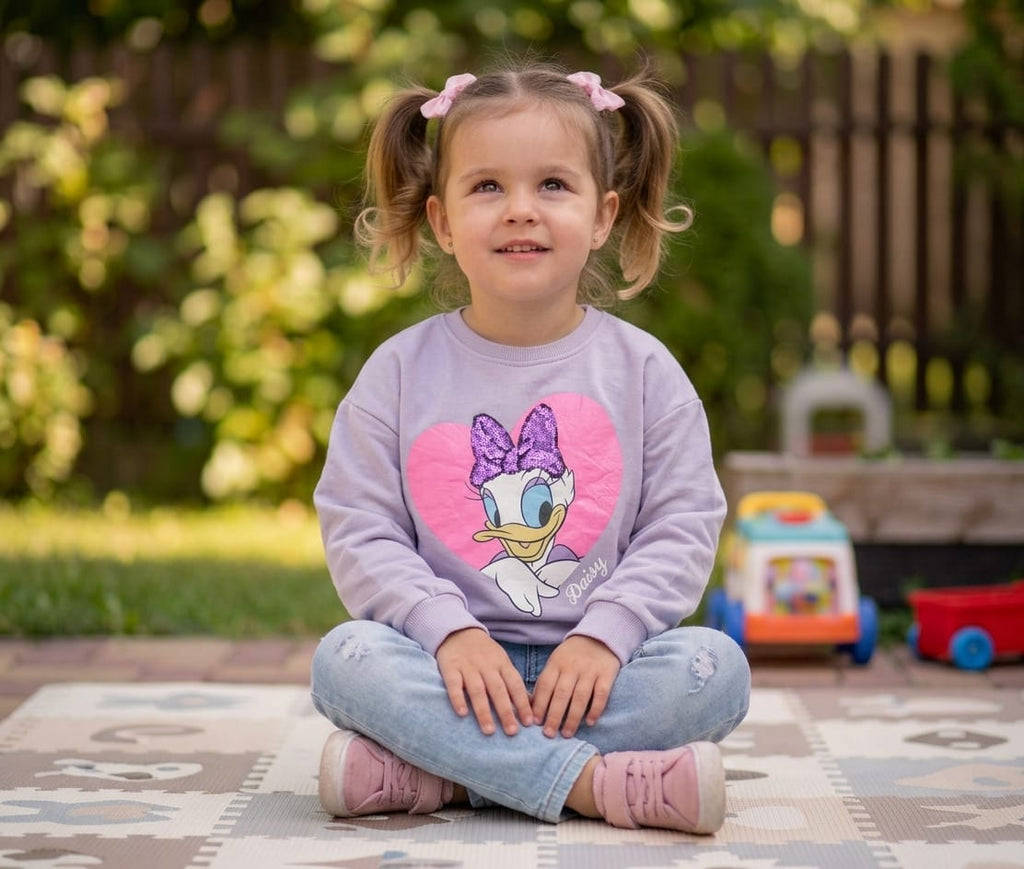 Bluză cu mânecă lungă – mov Daisy Duck, fete
