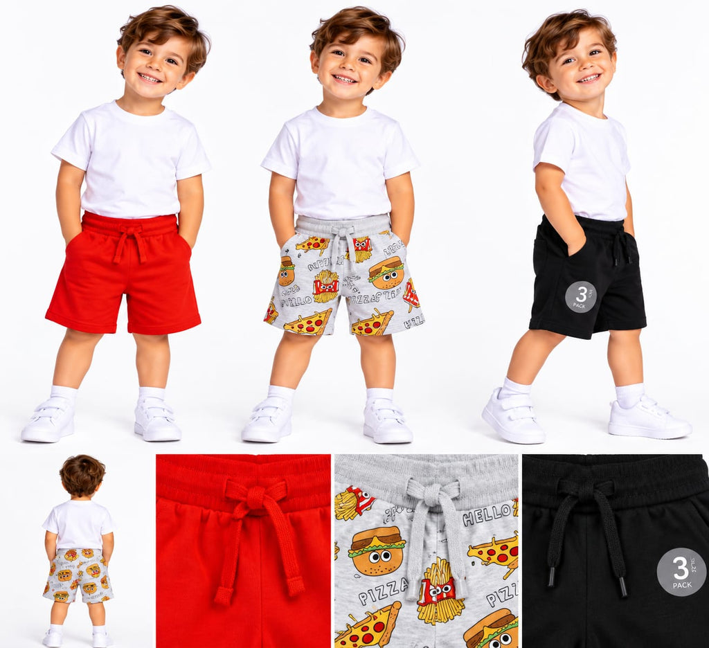 Set 3 pantaloni scurți copii – noi cu etichetă