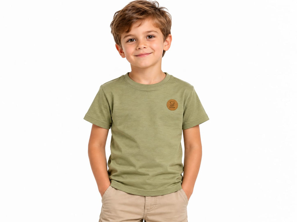 Tricou copii  Soft Cotton – verde kaki