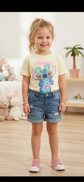 Tricou copii Stitch Hawaii cu imprimeu – nou cu etichetă