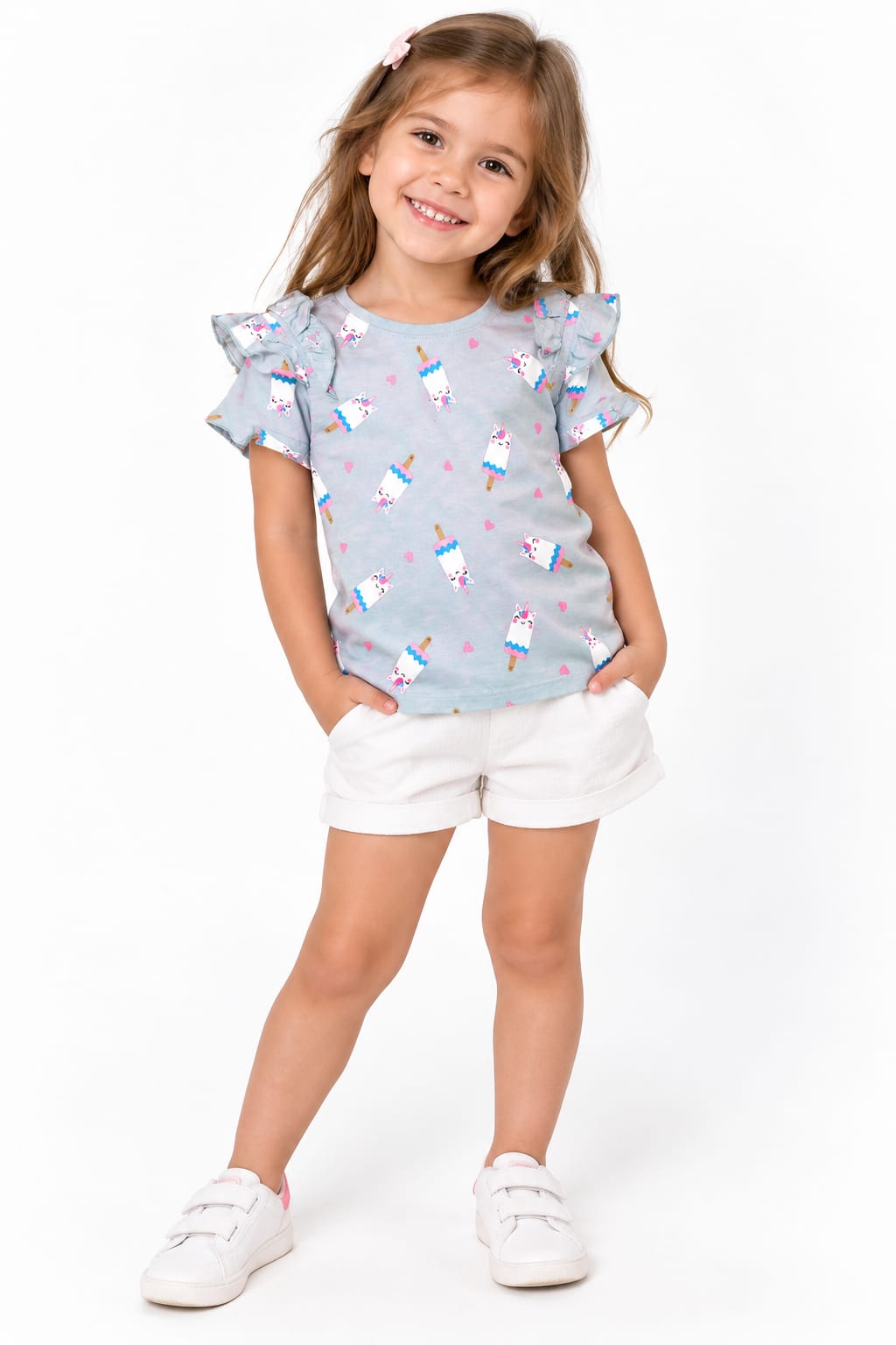 Tricou fete Sinsay 122 cm cu imprimeu vesel – nou cu etichetă