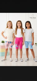 Set 3 perechi pantaloni scurți fete Stitch & Angel – noi cu etichetă