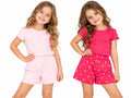 Set 2 pantaloni scurți fete Sinsay – roz, inimioare – noi cu etichetă