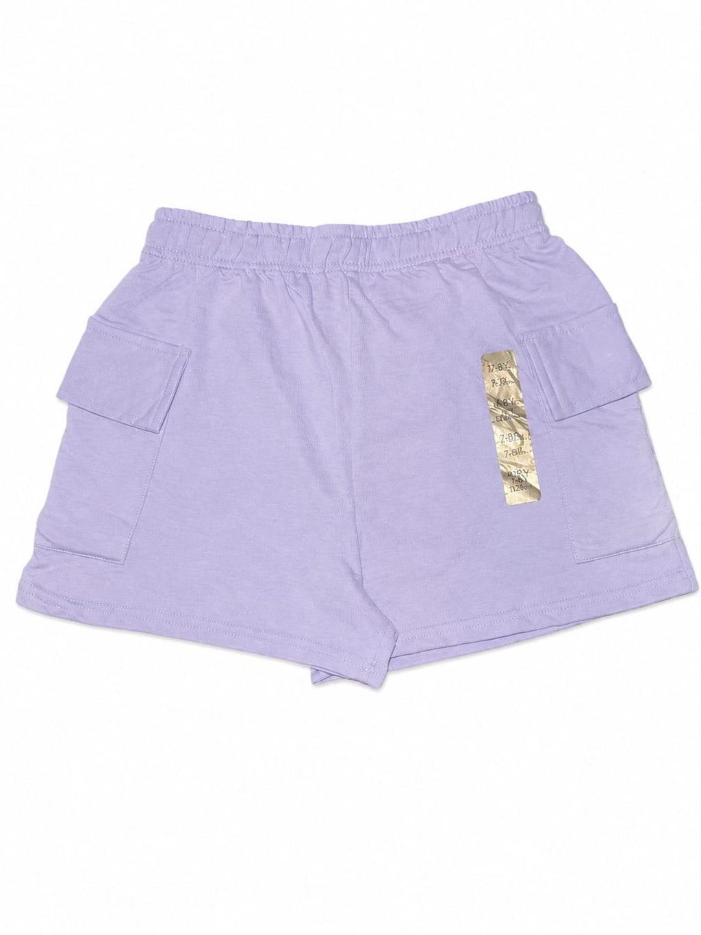 Pantaloni scurți cargo fete, lila, cu buzunare – noi cu etichetă