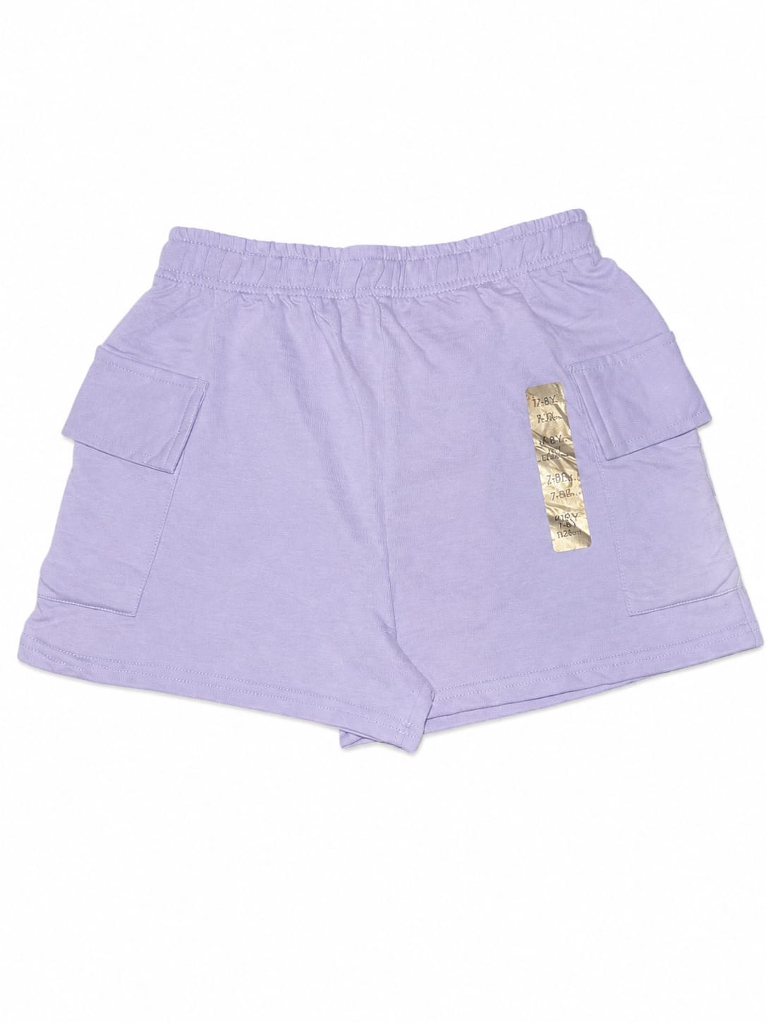 Pantaloni scurți cargo fete, lila, cu buzunare – noi cu etichetă