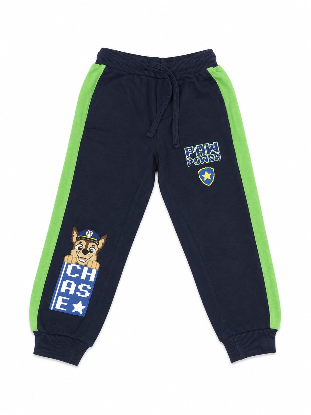 Pantaloni sport copii Paw Patrol Chase, bleumarin cu verde