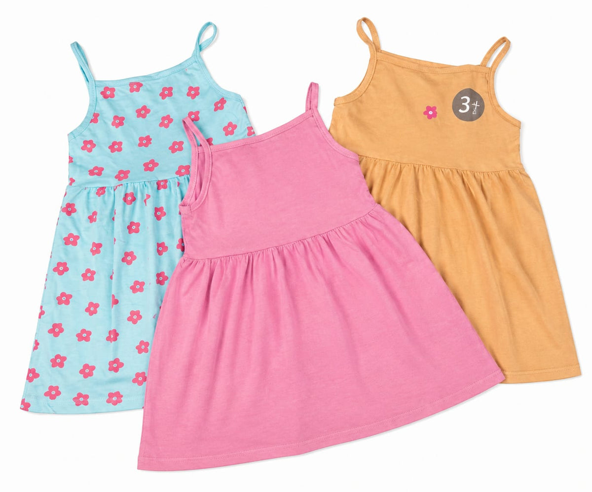 Set 3 rochițe de vară pentru fete, cu bretele – noi cu etichetă